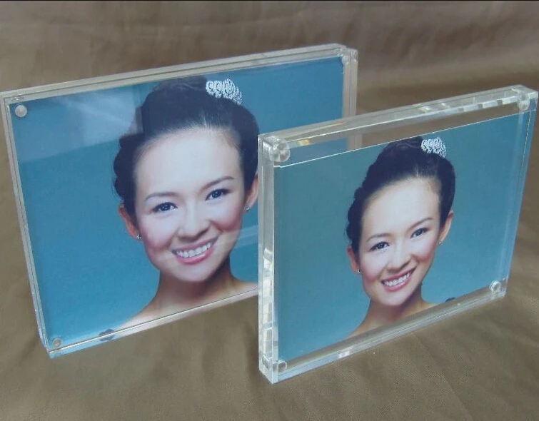 5x7 Clear Acrylic Desk Magnetic photo frame