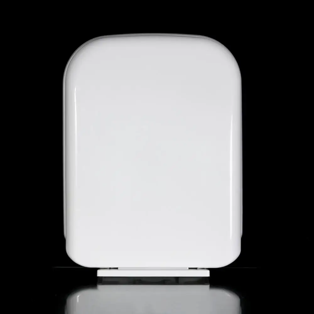 Top selling rectangular square design anglo indian toilet seat with cover soft close hinge