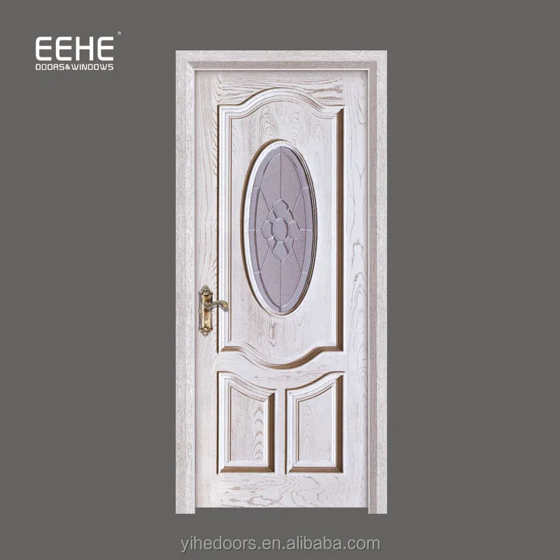 Современные овальные стеклянные вставки входной двери