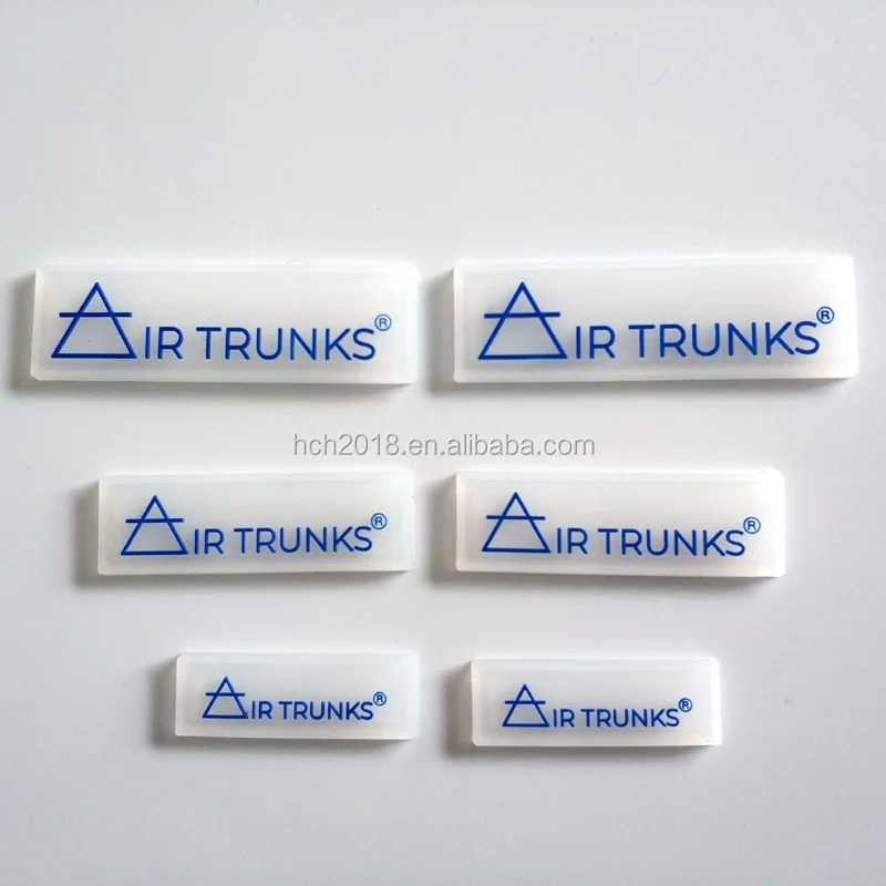 Рельефный Прозрачный 3D Резиновый Логотип Силиконовая этикетка для одежды