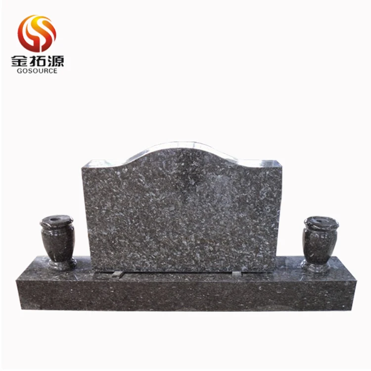 Serpentine blue pearl grave granite headstone for memorial