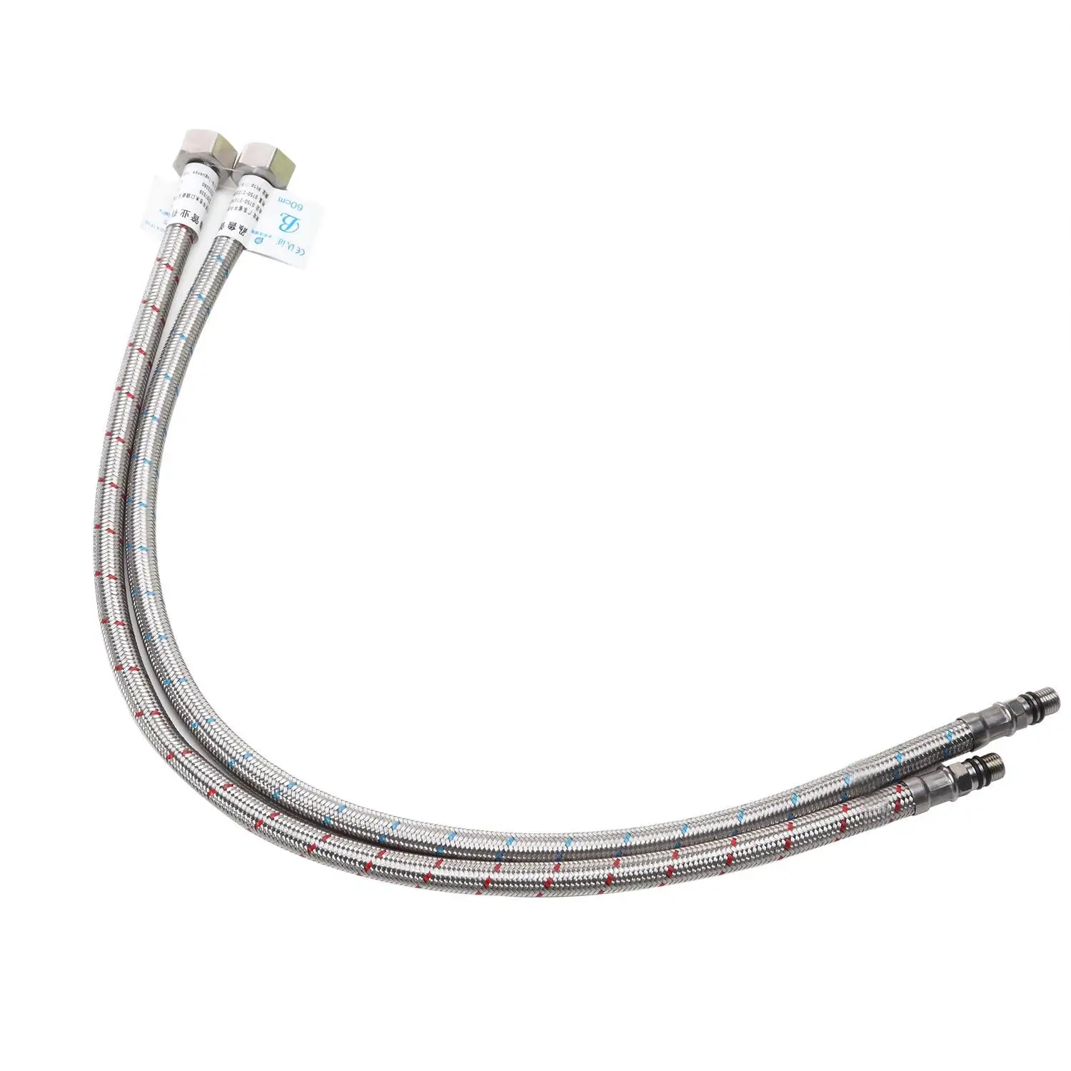 Kaiping High Quality 2 Inch 304 Nuts Stainless Steel Wire Braided Metal Pipe High Pressure Braided Ss Flexible Hose For Sale