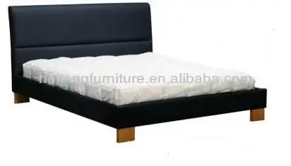 Hot Sale Modern Style Design King Double Size  upholstered bed Leather Platform Bed with Headboard