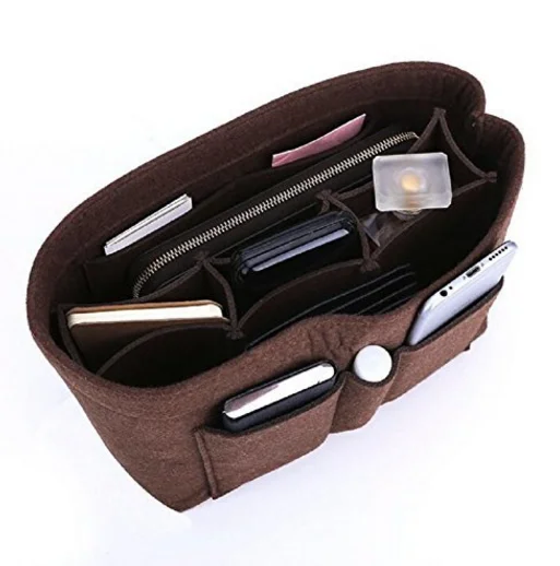 hot selling new 40 Colors Felt Insert Organizer Bag In Bag For Handbag Shaper Purse felt Organizer bag organizer insert handbag