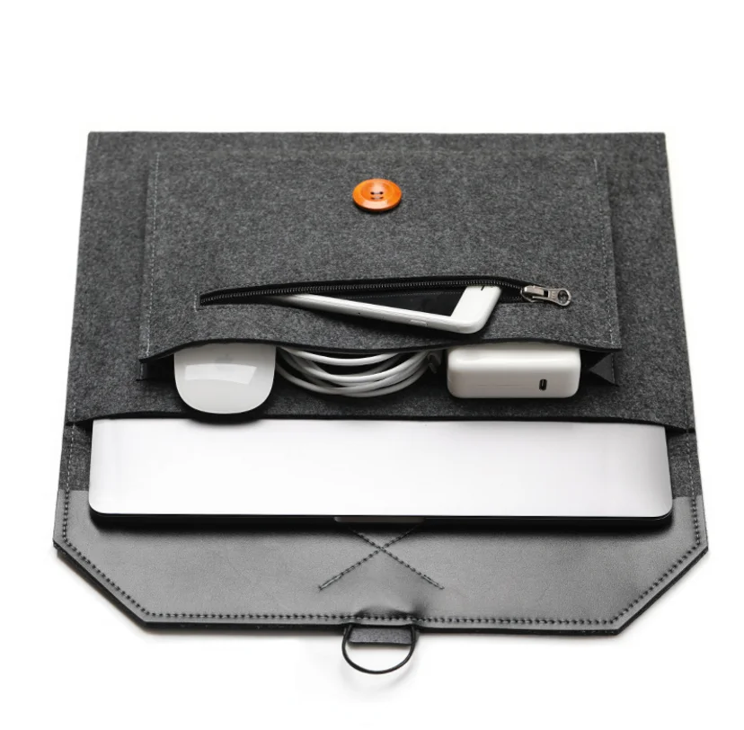 
2019 Новый стильный ручной венчик для фетровая сумка для ноутбука на заказ бизнес-чехол для ноутбука сумка модные сумки для ноутбуков для мужчин и женщин 