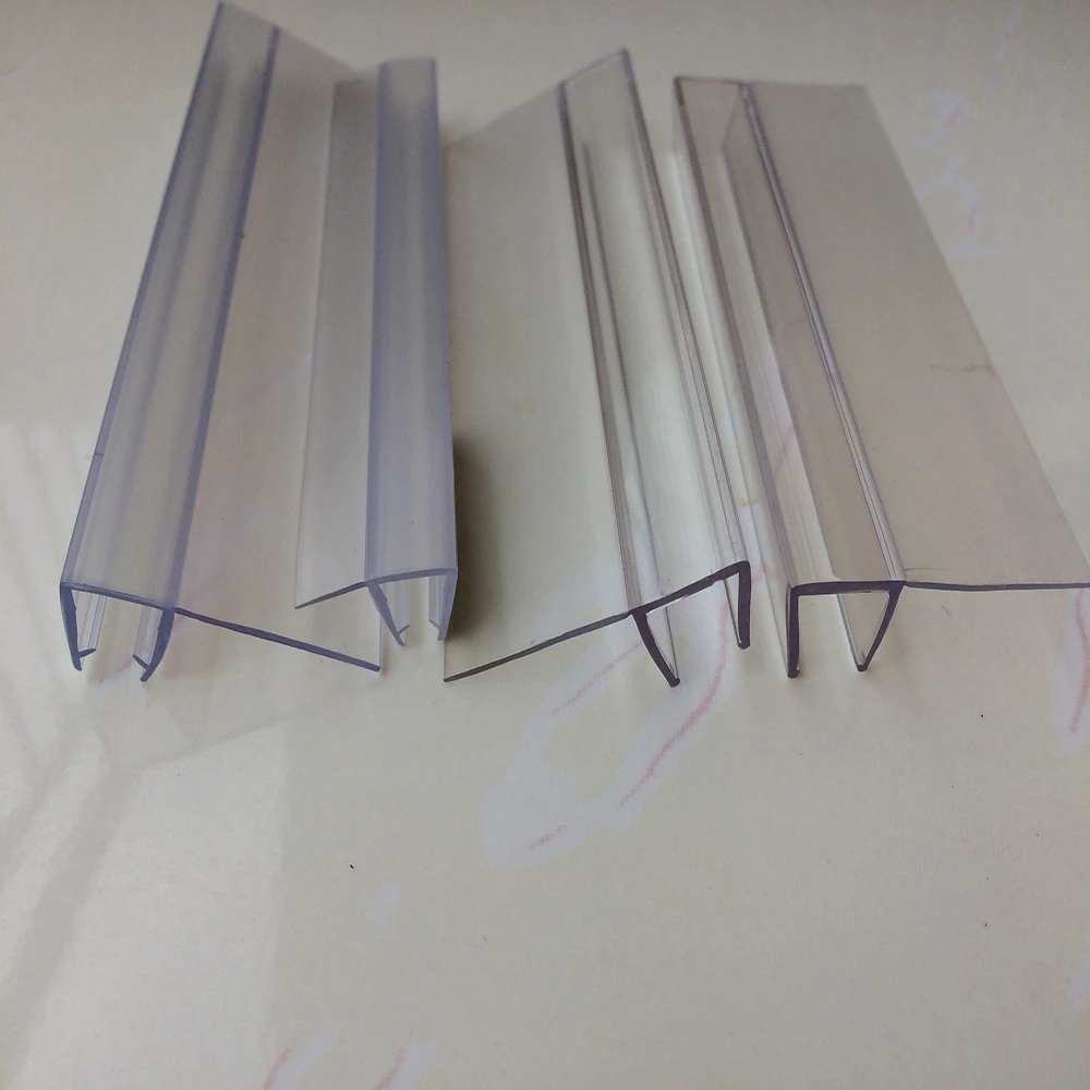 Sauna Room Weather Strip PVC Profile for Glass Door