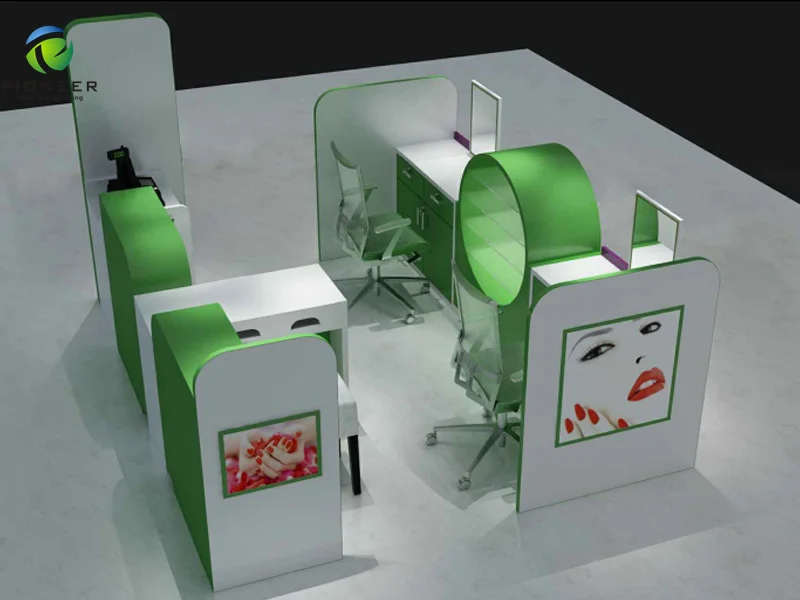 Custom Made Beauty Eyebrow Threading Kiosk Design