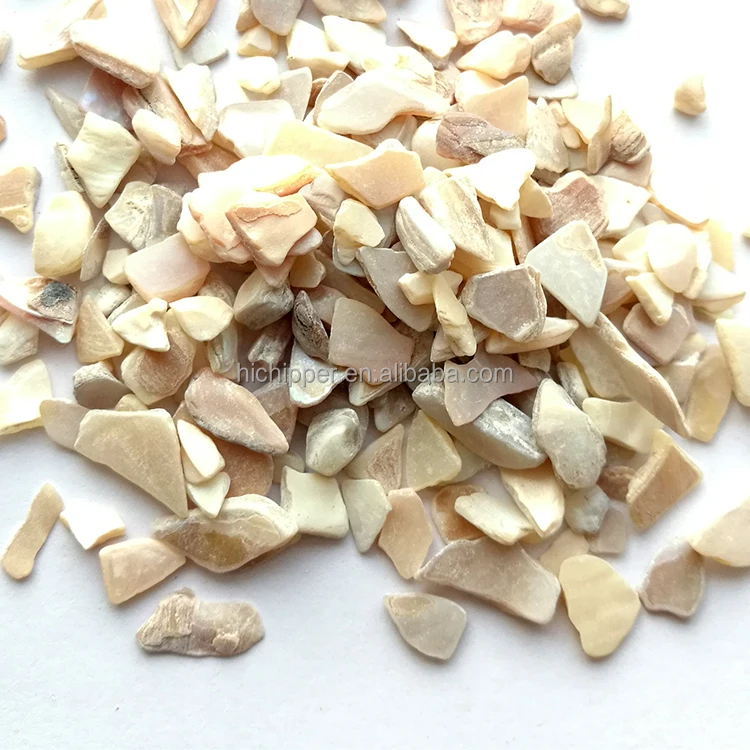Landscaping crushed sea shell terrazzo flooring glass chips