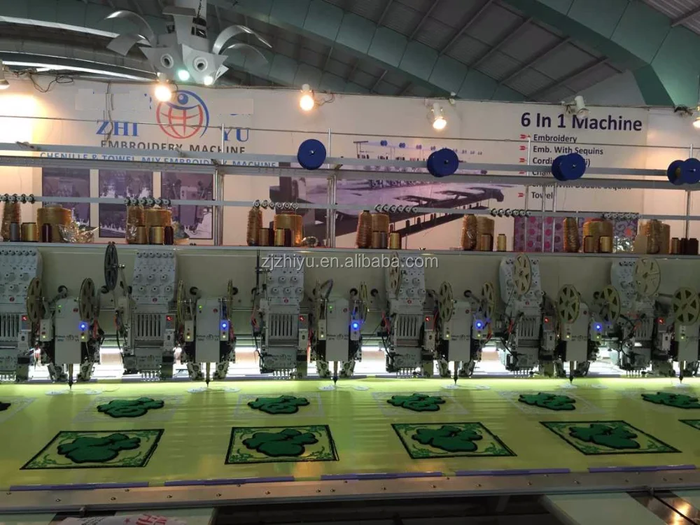 6 mixed chenille Embroidery machine