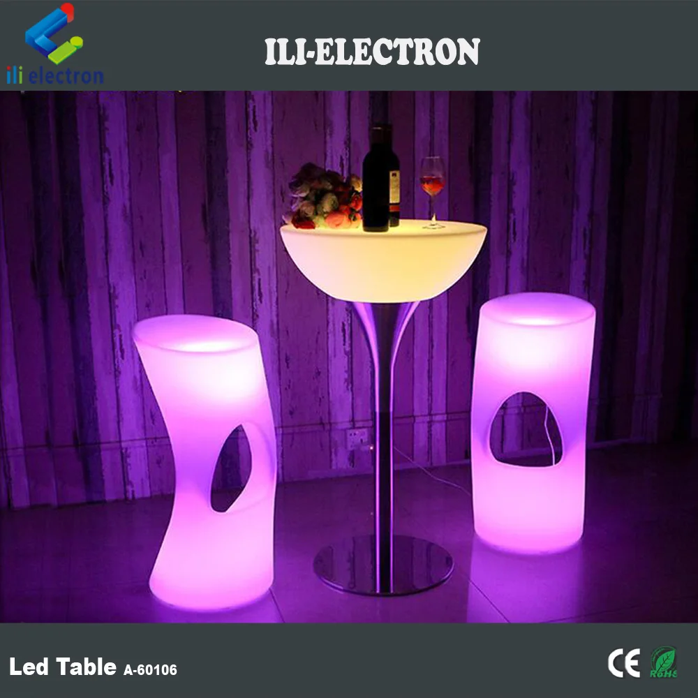 RGB remote control interactive led bar tables