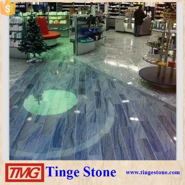 Azul Bahia Blue Marble Tile For Luxury House