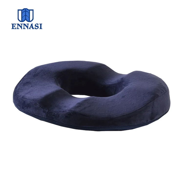 High Quality Memory Foam Donut Seat Cushion for Hemorrhoids CE 100% Polyester Adults Moulding Round Customized Color CN;JIA
