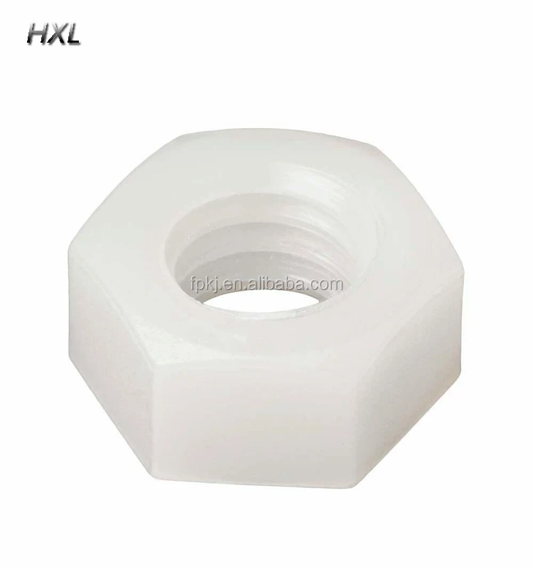 custom manufacturer plastic fastener m3 m4 m5 m6 BLACK PLASTIC NUTS white hex PA66 nylon nut