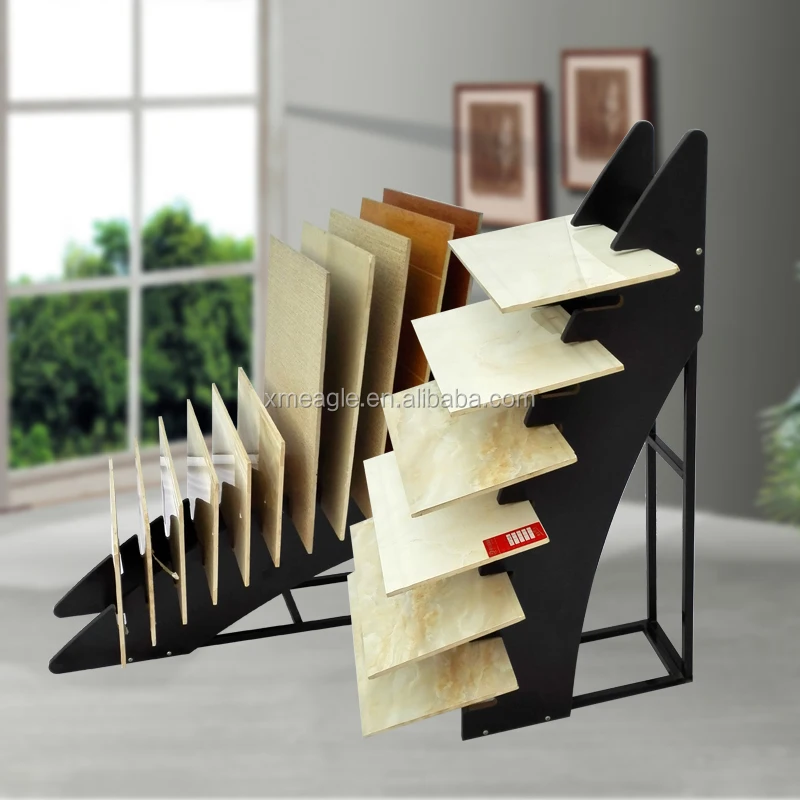 Custom ceramic tile stone displays stand