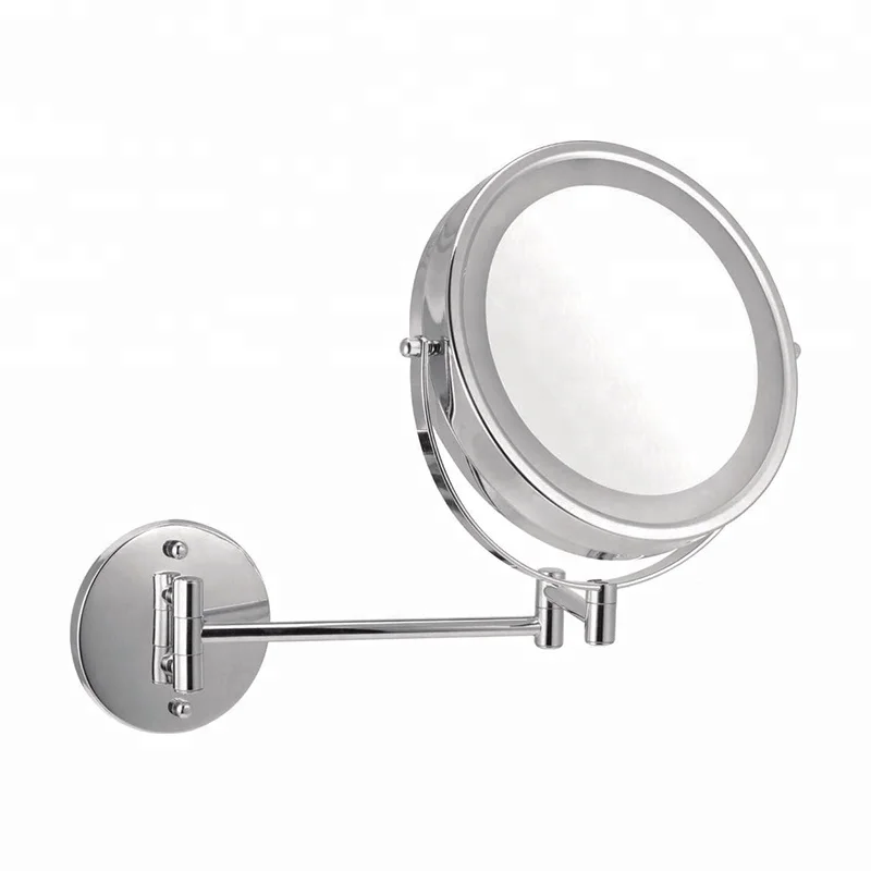 8.5 Inch Lighted Makeup Mirror, Lighted Vanity Mirror, 5x Lighted Magnifying Mirrors