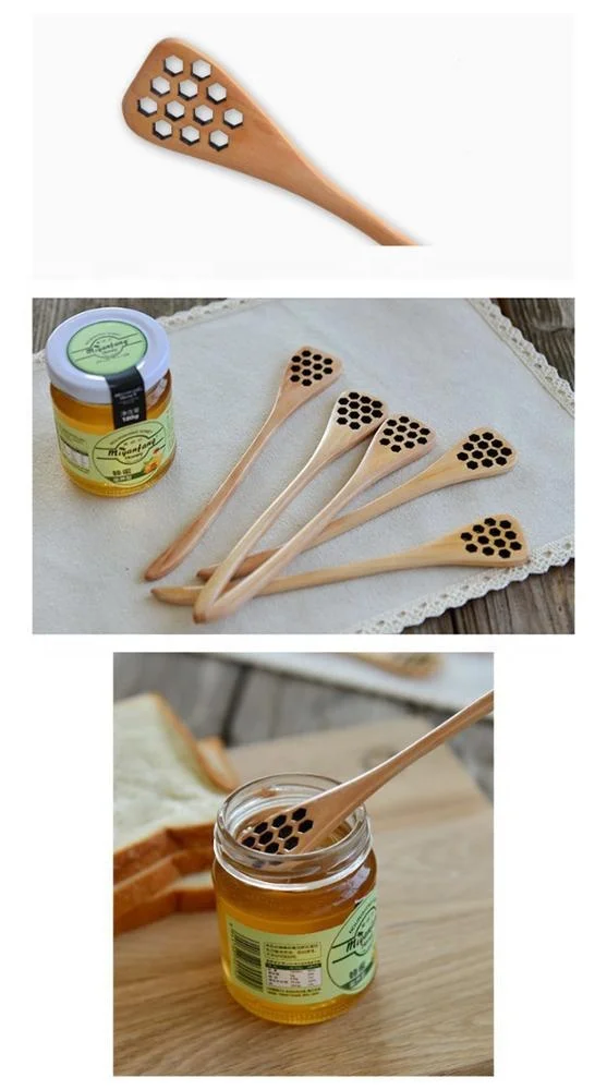 eco friendly wooden honey dipper stick spoon wholesale