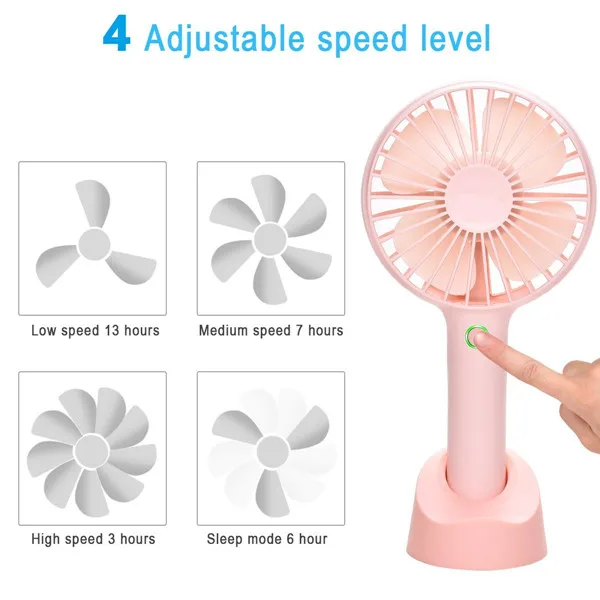2018 New Arrivals Portable Summer Hand Rechargeable Mini USB Cooling Table Fan