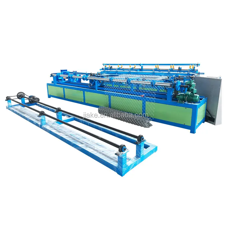 Galvanized iron wire chain link fence weaving machine factory