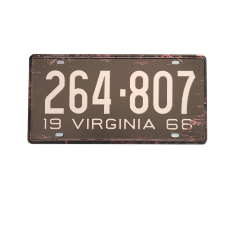 Алюминиевый номерной знак, винтажные металлические жестяные знаки, табличка для украшения автомобиля