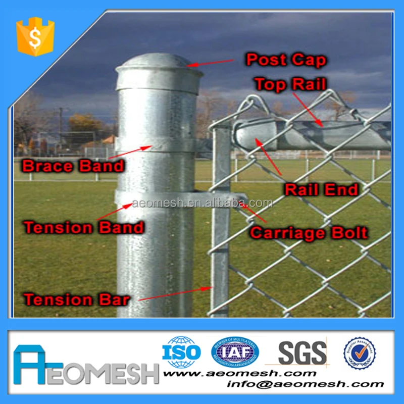 AEOMESH Beautiful 10 ft x 6 ft black PVC coated chain link fencing