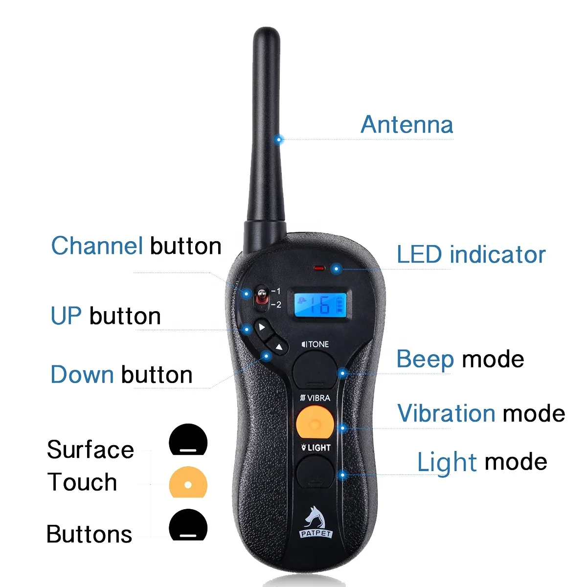 Friendly dog trainer no barking pet protect collar training device without shock