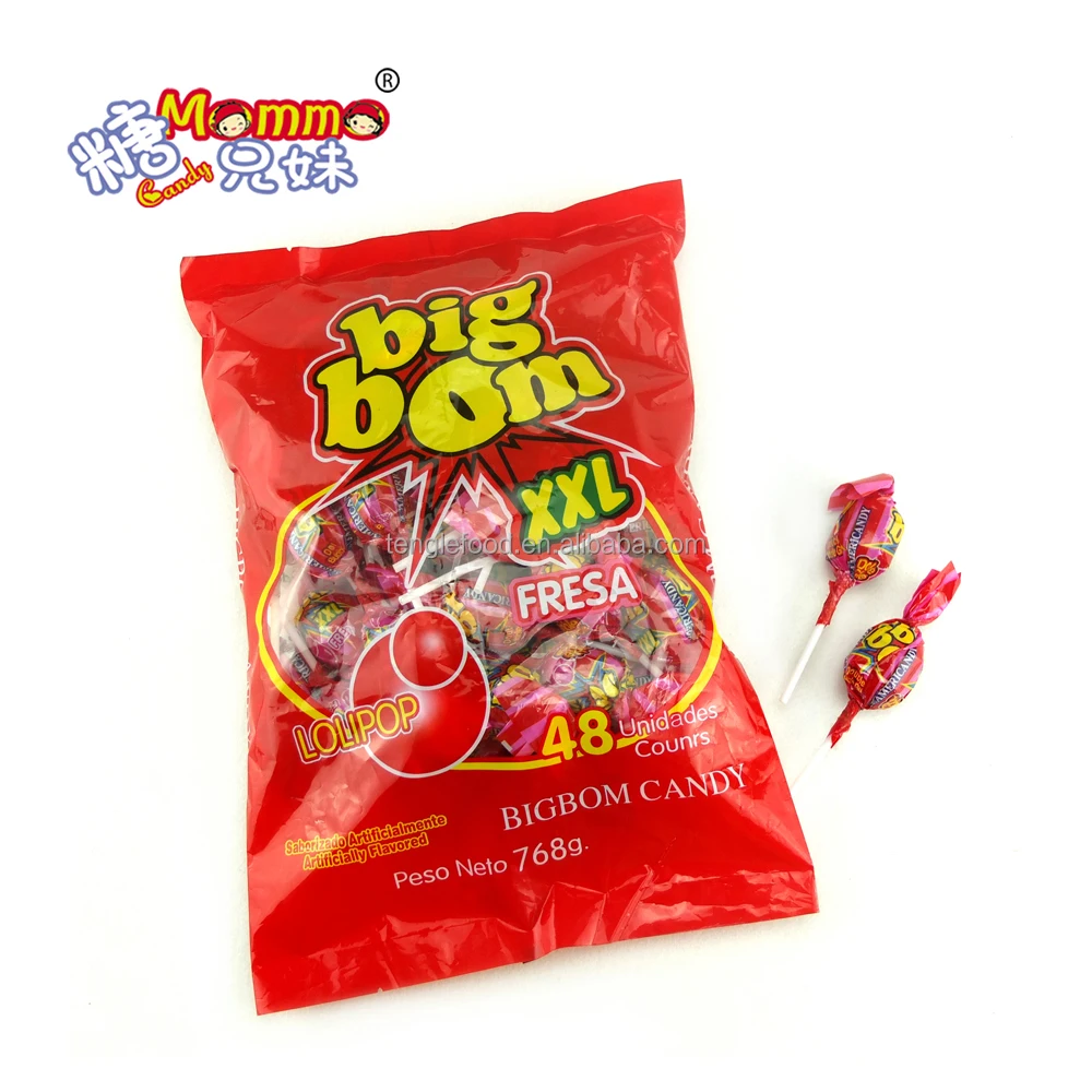 LP-010 big bom candy pin pop lollipop