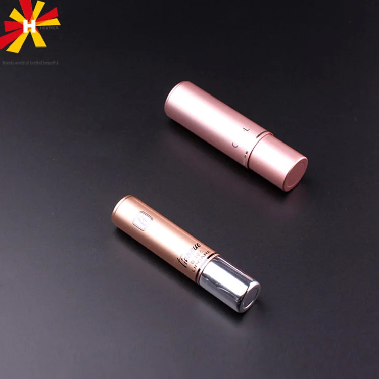 luxury metal gold silver empty lipstick bottle