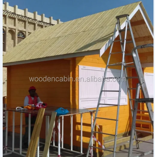 2018 popular prefabricated wooden kiosk