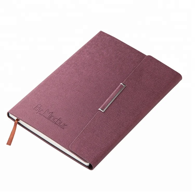 Luxury A5 custom cover supplier YiWu packing pu leather diary notebook for business gift