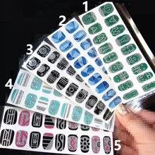 2016 newest 12-18 strips press fashion ci-si series 3d wrap Fashionable nail art polish stickers Nail Art Nail Wraps details