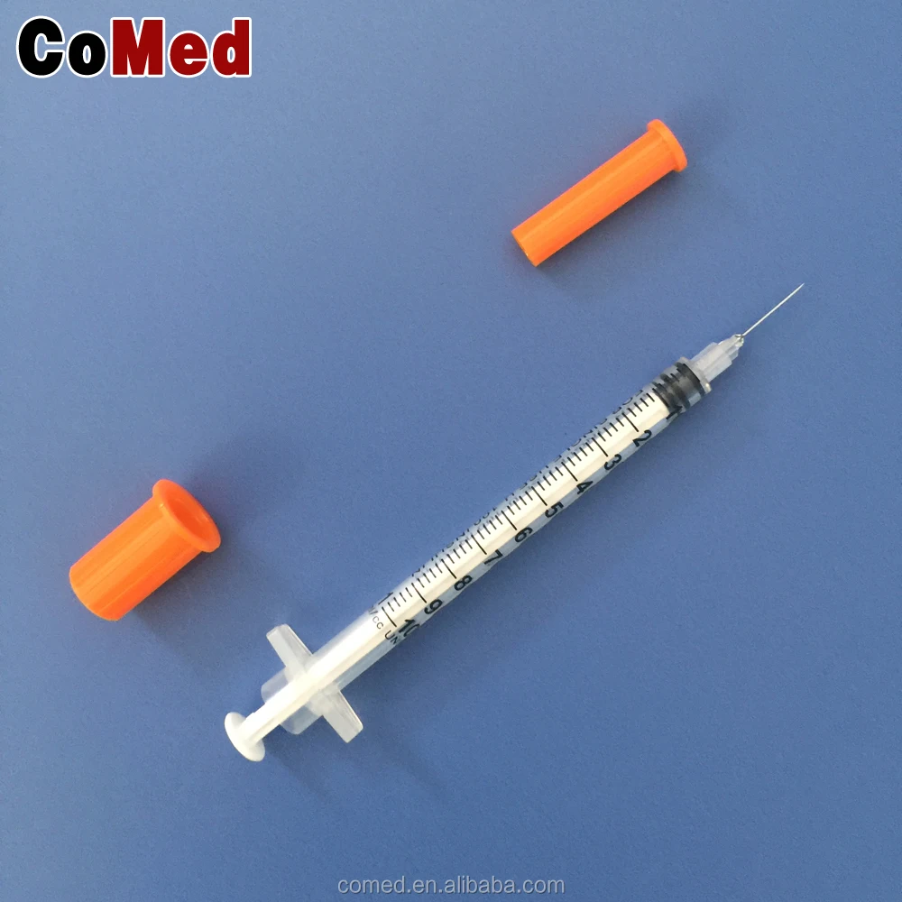 
Disposable Insulin syringe with fixed needle 