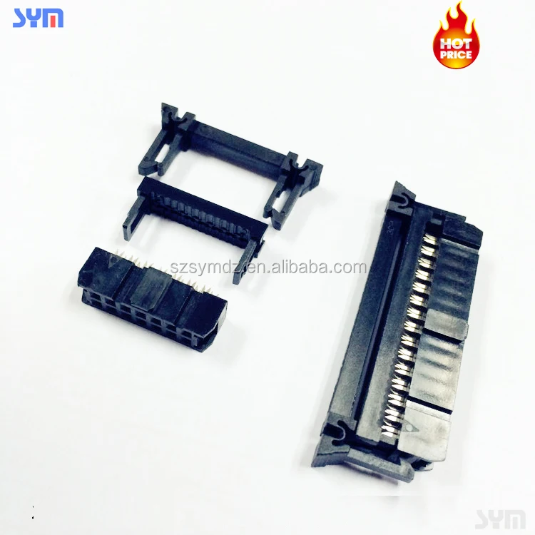 6 8 10 12 14 pin 2.54mm IDC wire-to-board female socket ribbon cable connector
