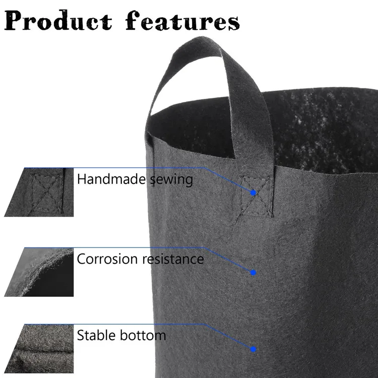 Non-woven Fabric plant grow bag, plant container, grow pots