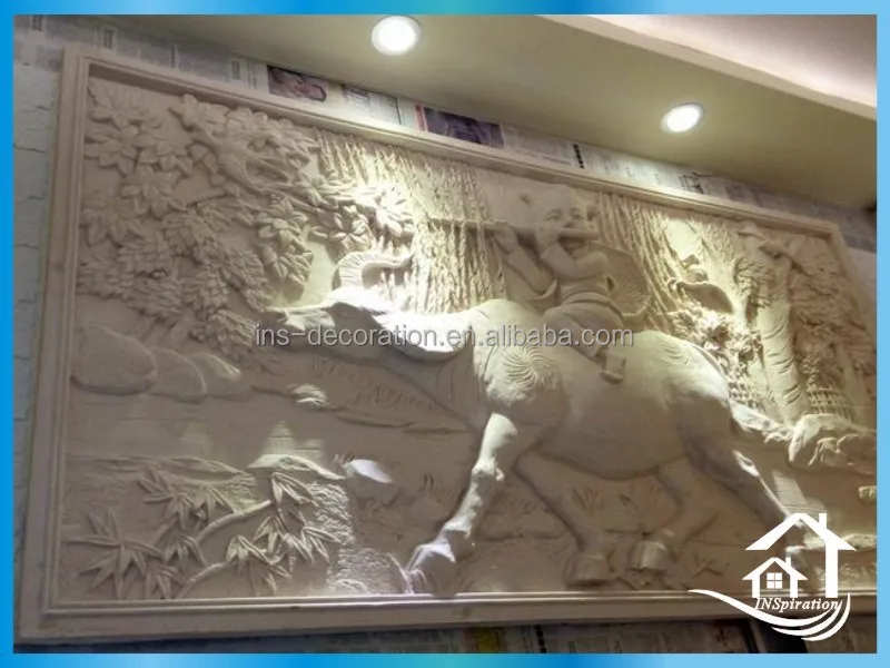 Embossed beautiful patterns decorative wall relief