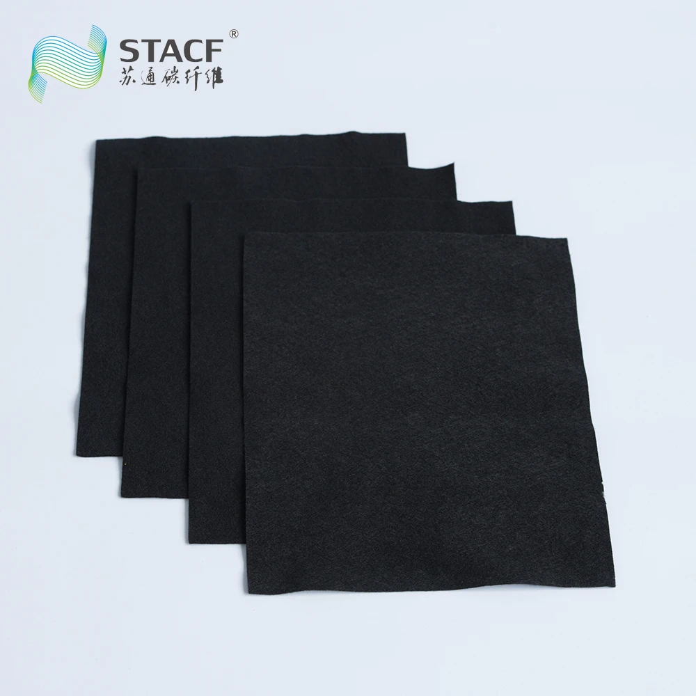 Cellulose Based Activated carbon fiber felt for cooker hood filter