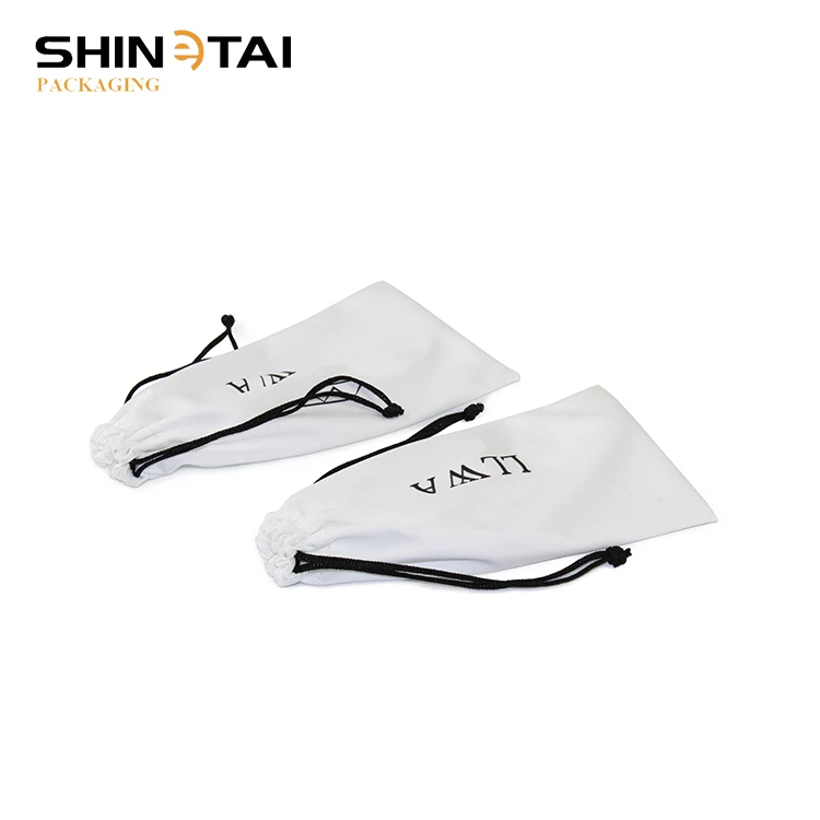 Shinetai 100% Polyester Microfiber Sunglasses Soft Pouch Glasses Drawstring Bag