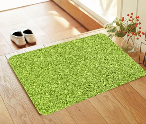 PP surface artificial grass carpet with PVC backing