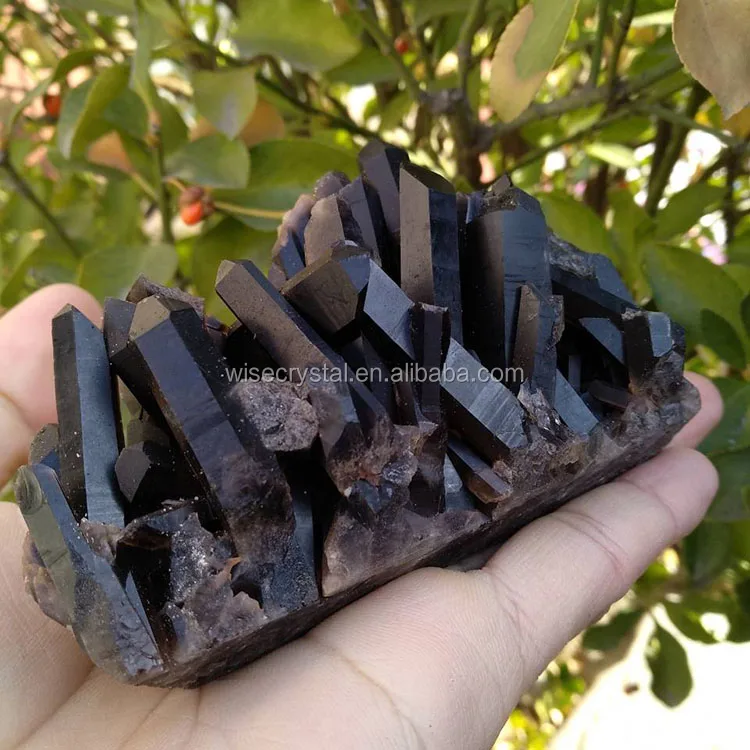 Large Smoky Quartz Cluster Multiple Terminations Root Chakra Crystal