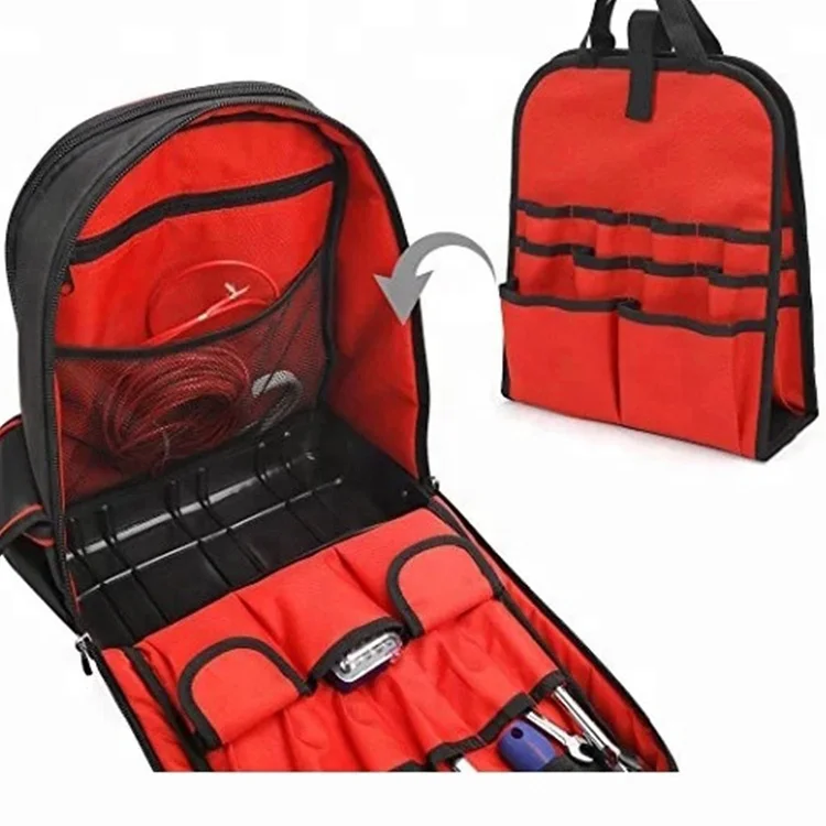 Wholesale Waterproof 40 Pocket Electrician Tool Backpack