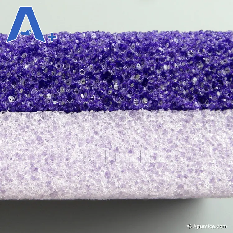 Disposable 2 in 1 Pedicure Pumice Stone Foot Scrubber Pumice Sponge