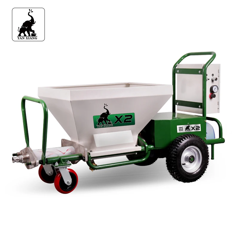 Wall Mortar Spraying Rendering Machine Construction without Mixer Pump 25-35l/min 153*60*85cm 4kw,380v Provided Yanxiang CN;JIA
