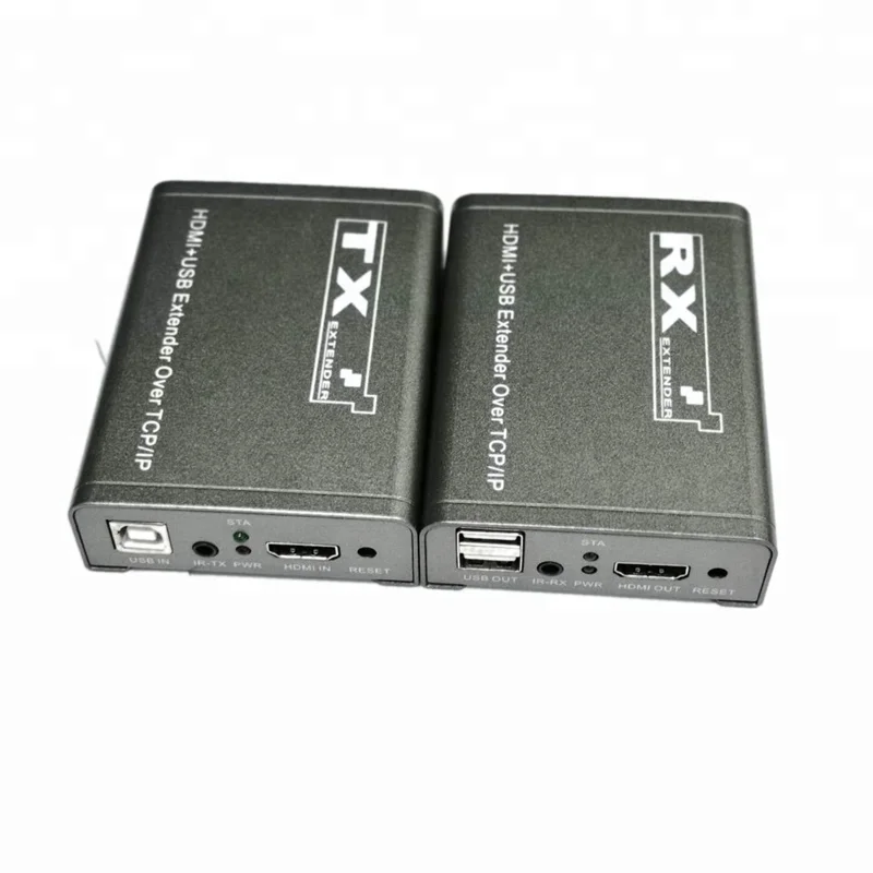 100M single over cat5e cat6 ethernet  IR control+USB 1080P HDMI  KVM extender