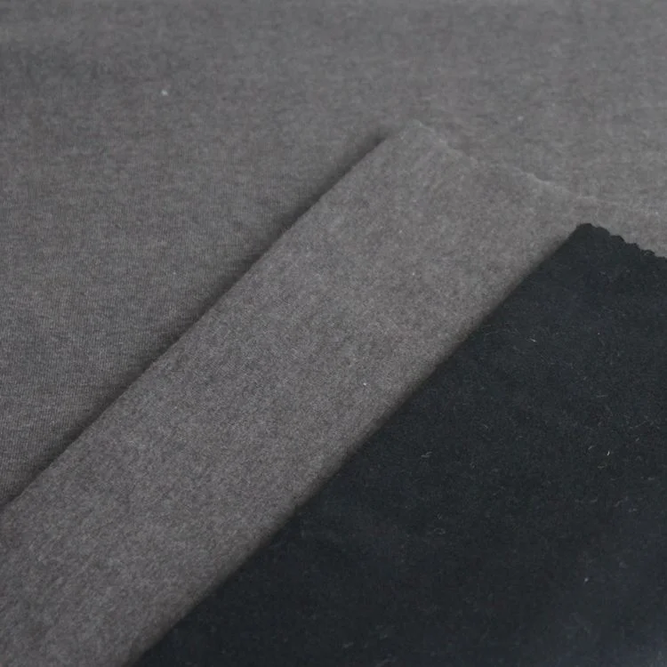 
high quality popular polyester cotton elasatic fleece fabric 