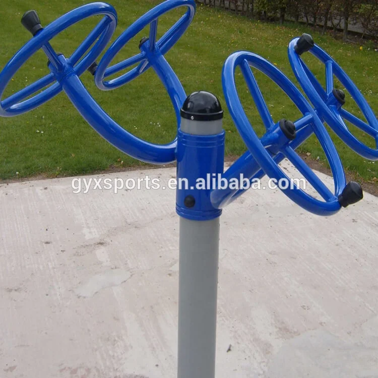TUV  Certified Outdoor Fitness  Open Air Gym Equipment   Tai chi Wheel Spinners