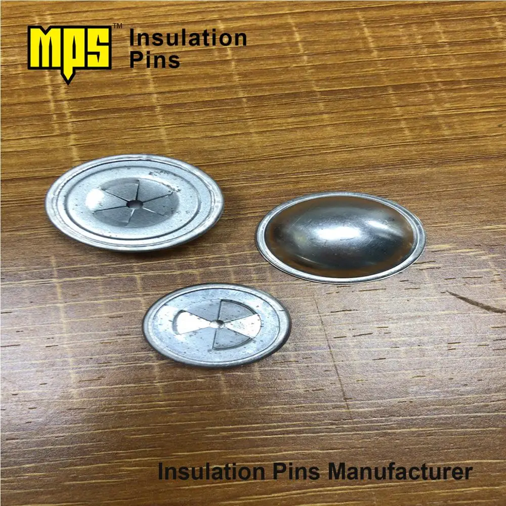 3 Inch Square Galvanized Steel Annealed Insulation Dome Cap