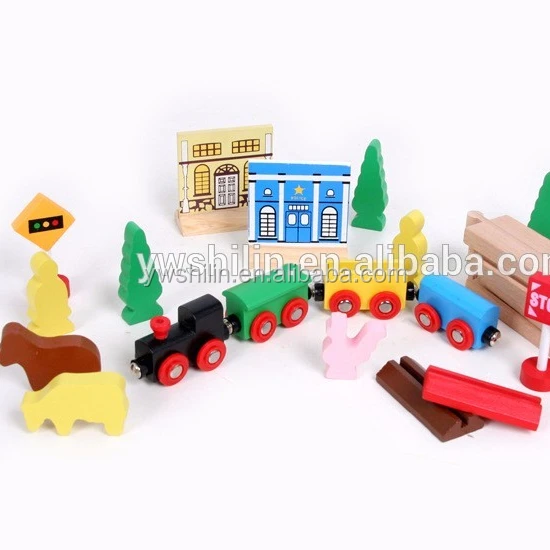 Набор деревянных треков для детей