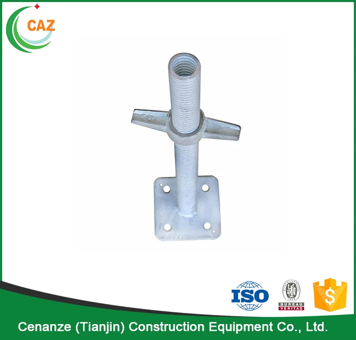 
types of scaffolding screw jack with swivel base plate 