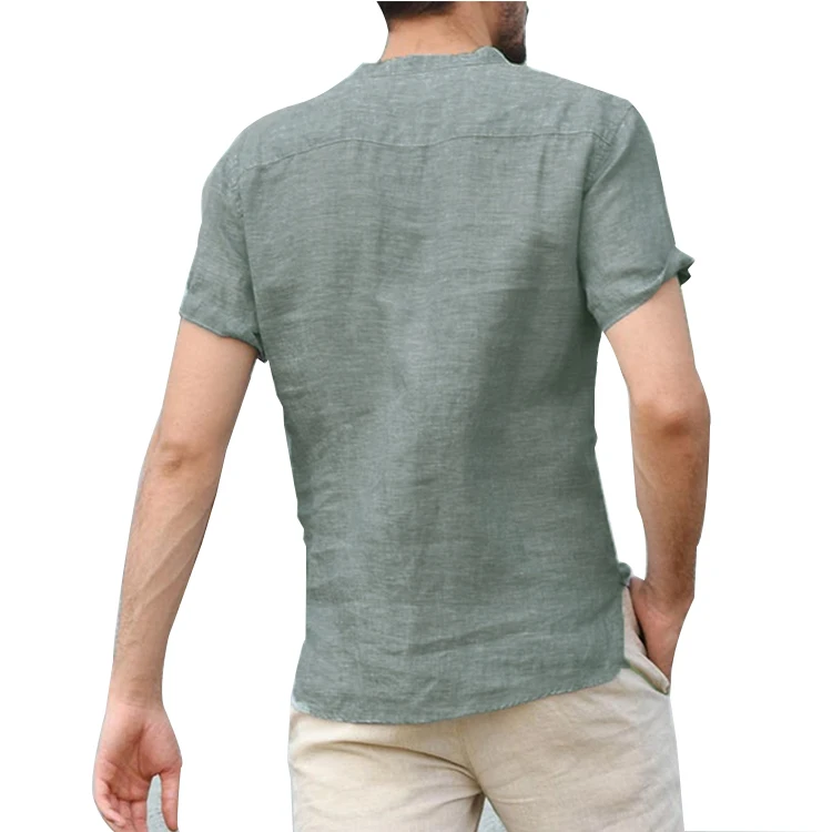New fashion style and soft 100% hemp t shirts wholesale for men
