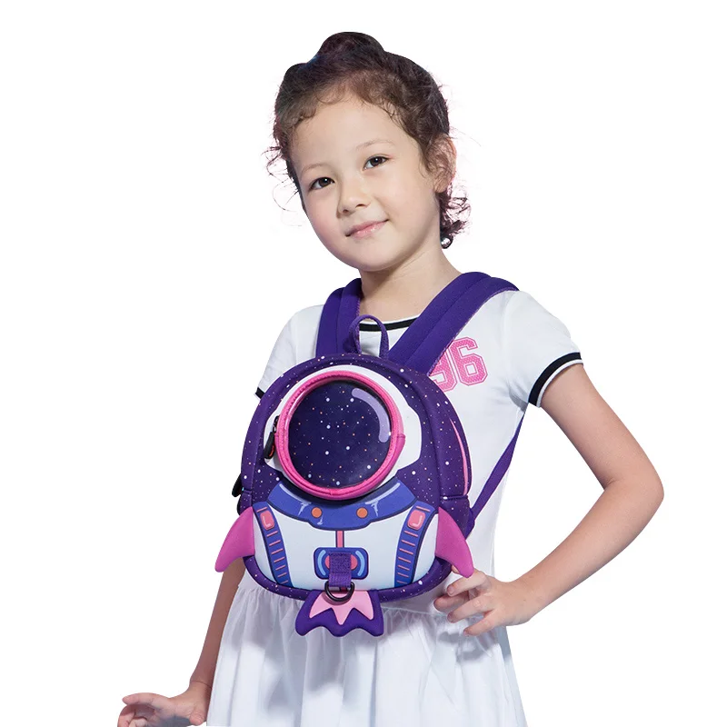 
UEK kids Anti-lost child mini backpack Rocket backpack for children 