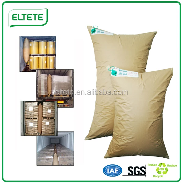 Inflatable container dunnage air bags for cargo